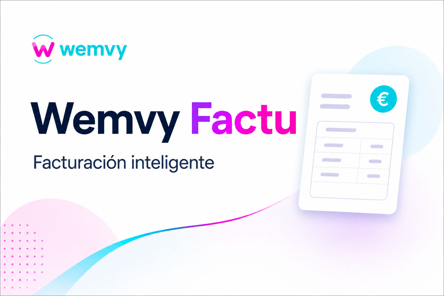Panel de Wemvy Factu